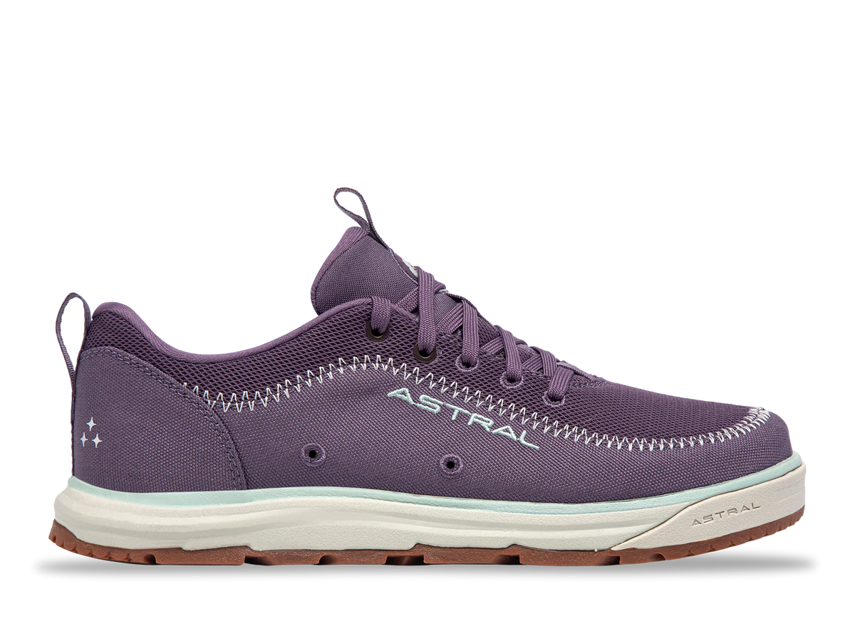 Purple whitewater rafting shoes