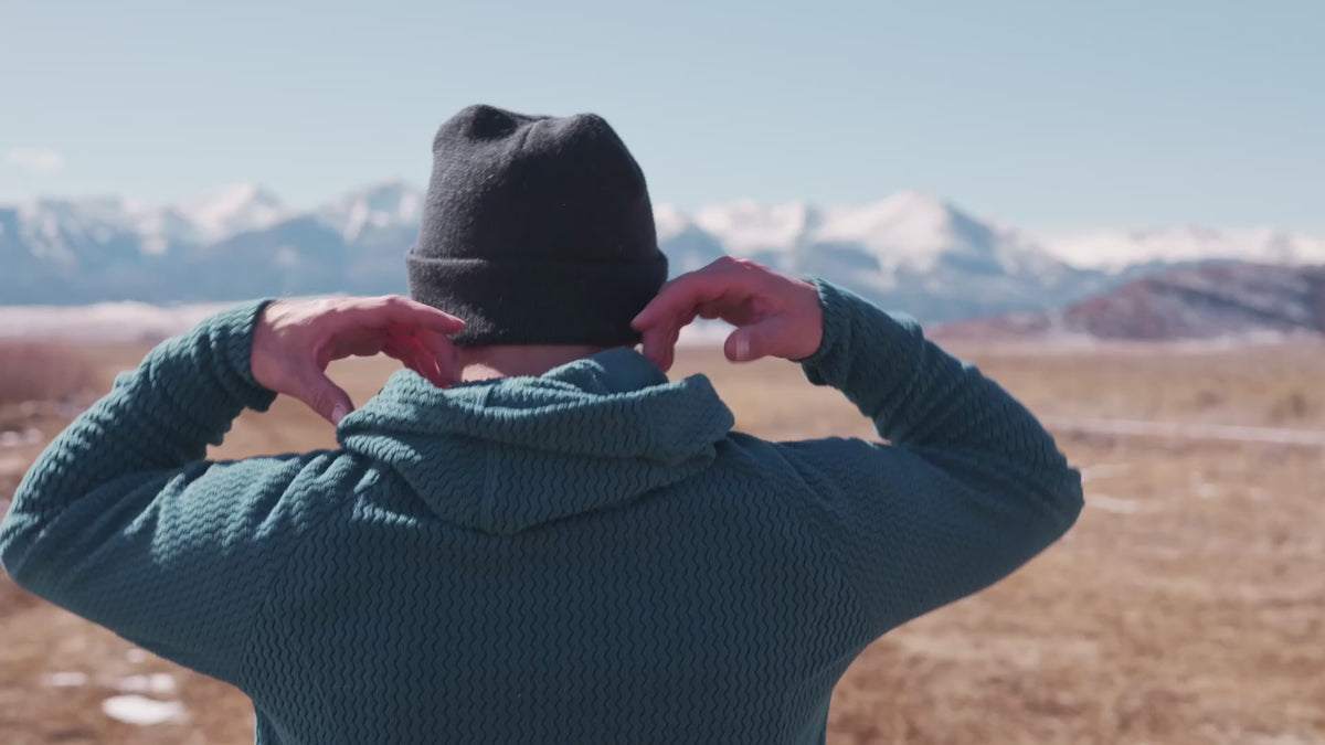 Video laden: Outdoor fleece hoodie